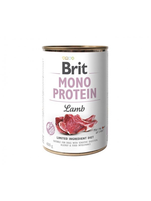 Brit Mono Protein lata monoproteica de carne de cordero 400g