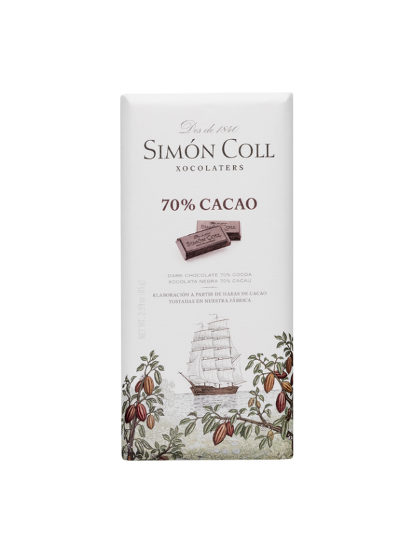Chocolate 70% cacao 85g Simon Coll
