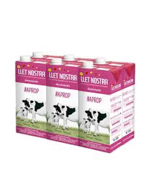 Leche descremada Nostra Pack 6 unidades