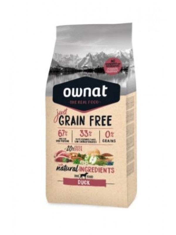 Ownat Grain Free Adult duck 14 kg