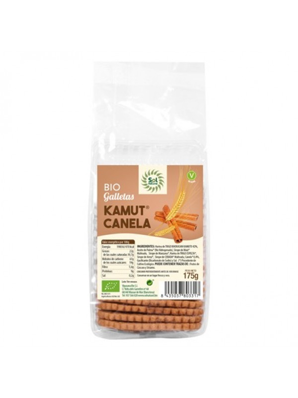 Galleta de Kamut y canela 175 grs Bio