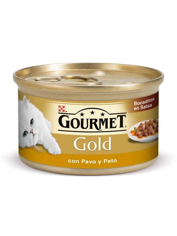 GOLD BOCADITOS SALSA PAVO Y PATO 85 grs