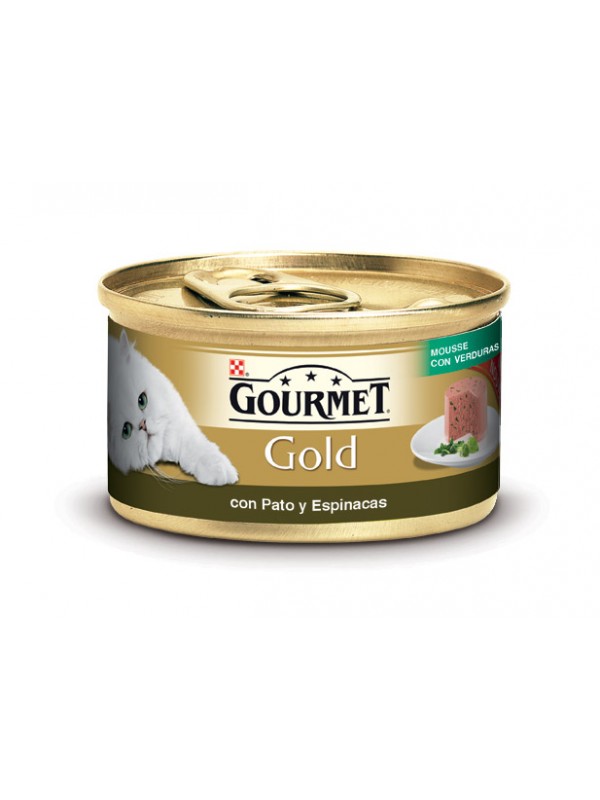 GOLD MOUSSE VERDURA PATO Y ESPINACAS 85 grs