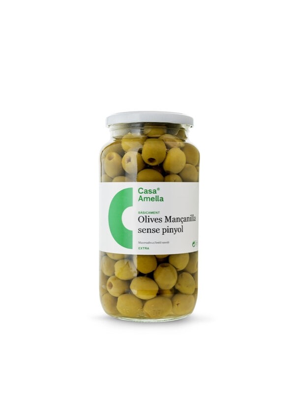 Aceitunas manzanilla sin hueso 600g Casa Amella