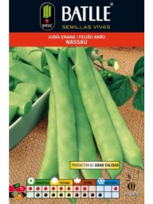 Semillas JUDIA NASSAU 250 grs ENANA