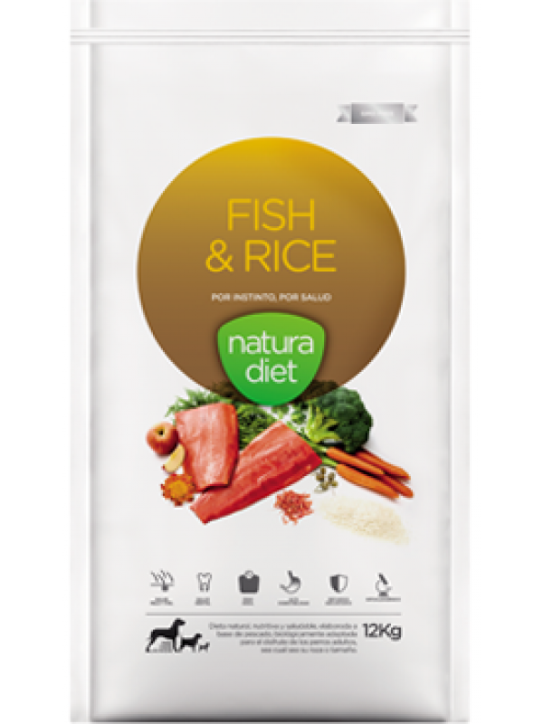 Natura diet fish & rice 12 kg 
