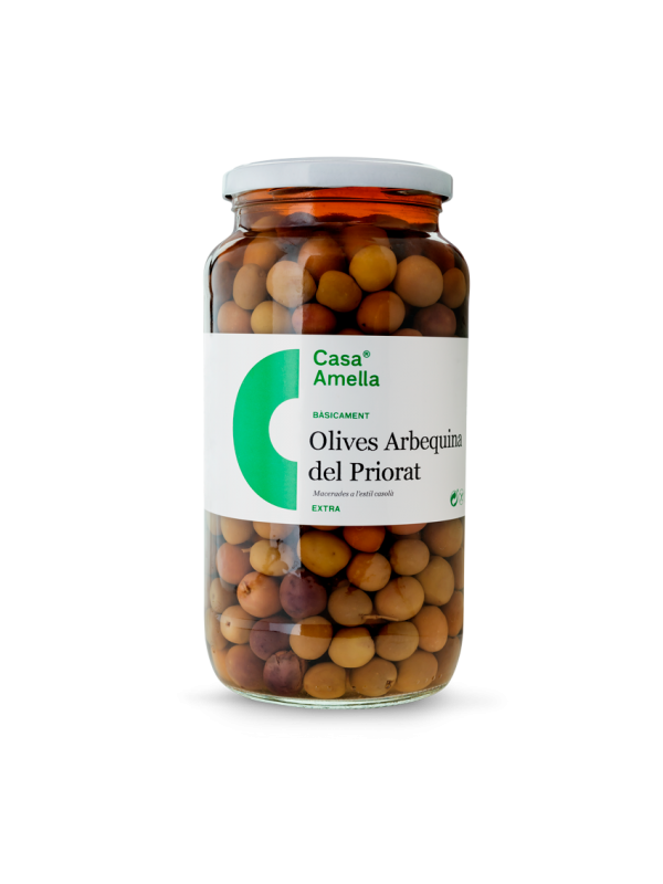 ACEITUNA ARBEQUINA 600 grs CASA AMELLA