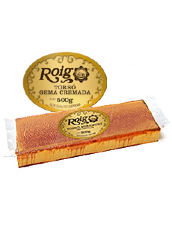 Turrón de yema tostada 500g roig