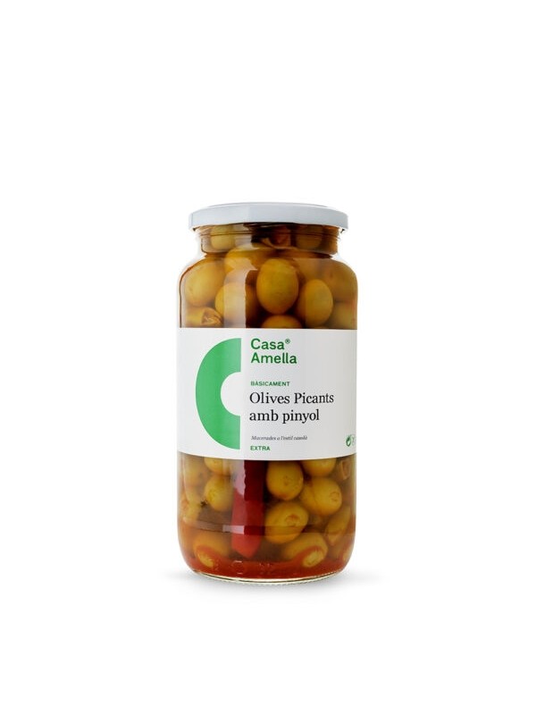 Aceitunas picantes con hueso 600g Casa Amella