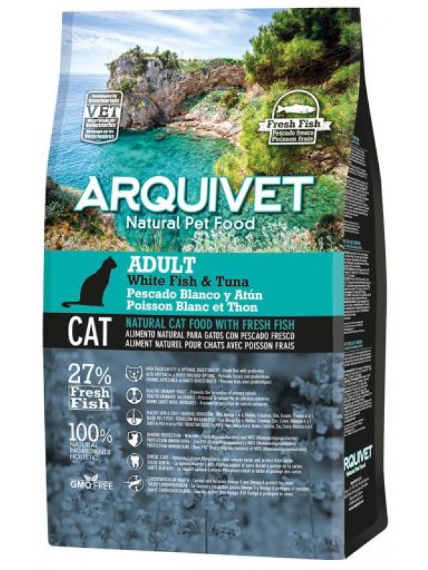 Arquivet adult pescado blanco y atun 1.5 kg