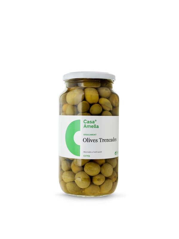 ACEITUNAS PARTIDAS 600 grs CASA AMELLA