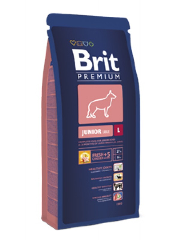 Pienso Brit Premium Junior Large para perros 15 kg