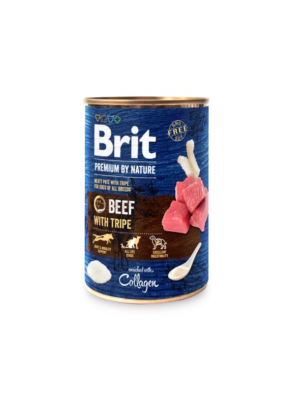 Brit Premium by Nature Beef whith Tripes 400 grs