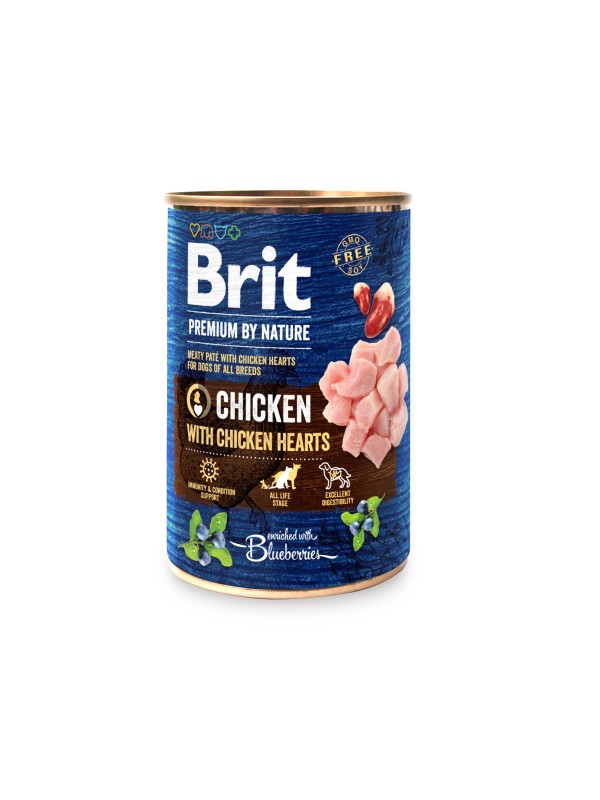 Brit Premium by Nature Chicken with Hearts 400 grs