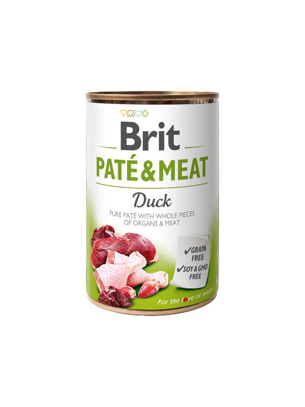 Brit PATE & MEAT lata de pato y paté 400gr