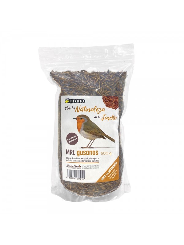 GUSANOS TENEBRIOS DESHIDRATADOS PARA AVES 500gr 