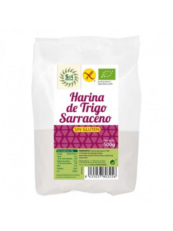 Harina de trigo sarraceno 500 grs sin gluten bio