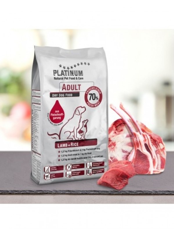 PLATINUM Adult Lamb + Rice 5Kg